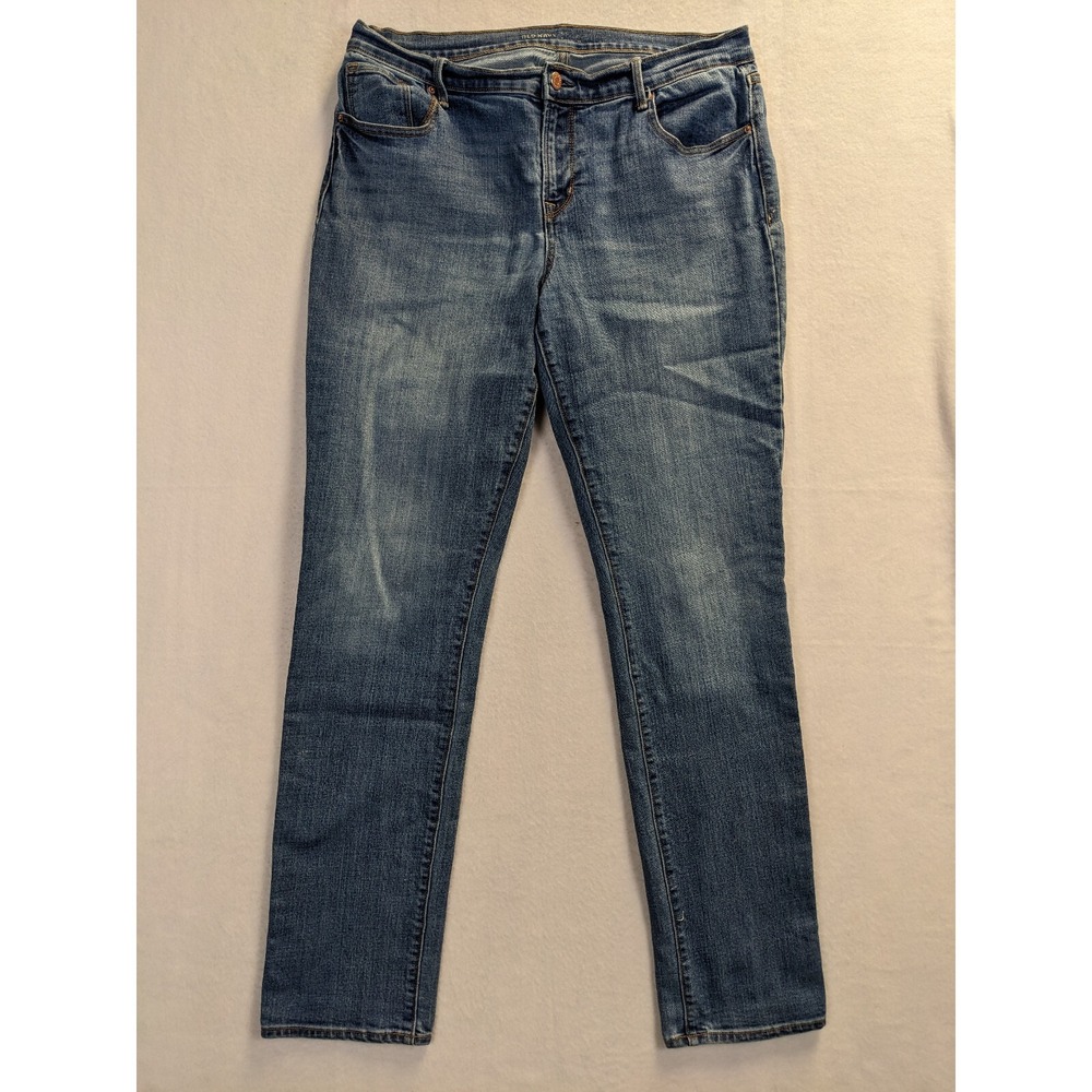 Old Navy Womens Jeans Size 12 Long Cotton Blend Blue